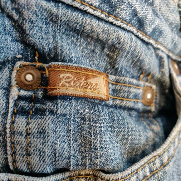 Riders by Lee women's 10M jeans light wash straight leg zip up instant slimming - Picture 8 of 8